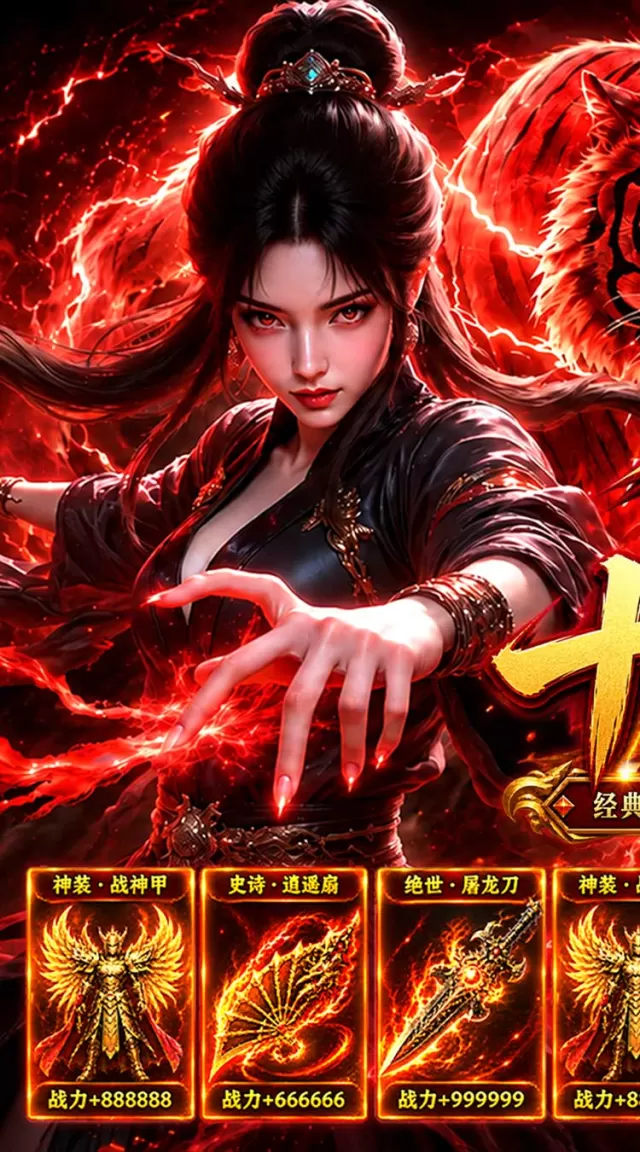 烈焰领主（复古十二职业元宝服）游戏截图 2
