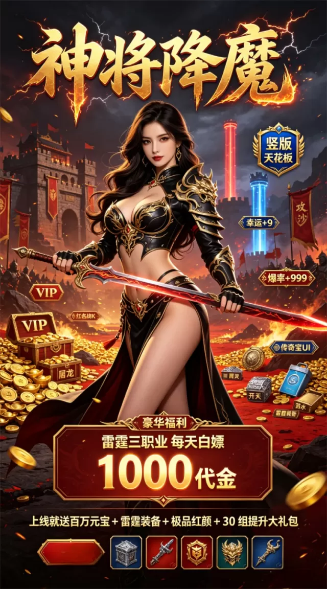 神将降魔（1折1000免费买断版）（竖屏传奇）游戏截图 2