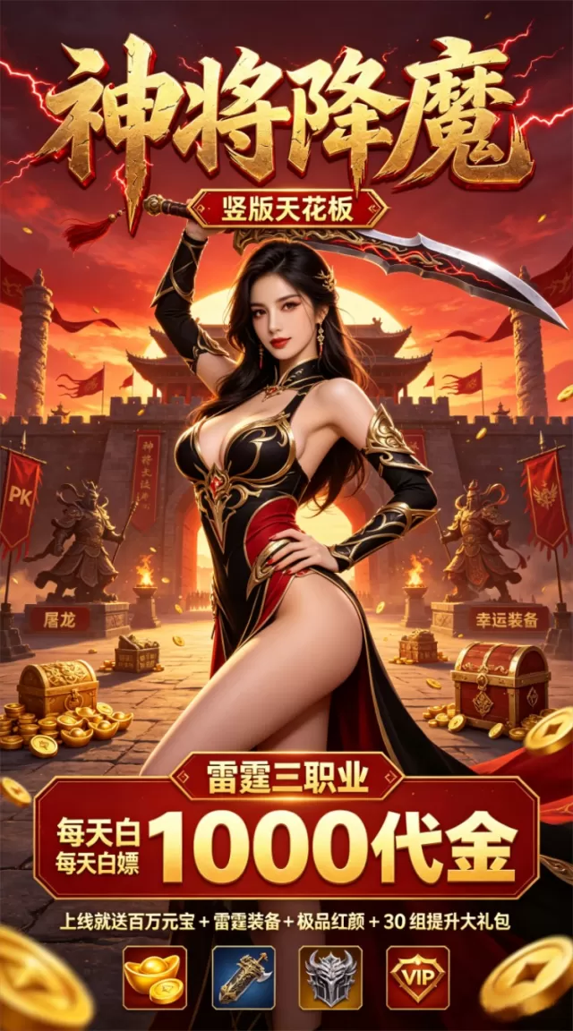 神将降魔（1折1000免费买断版）（竖屏传奇）游戏截图 3