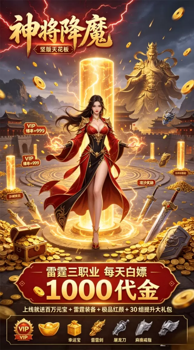 神将降魔（1折1000免费买断版）（竖屏传奇）游戏截图 4