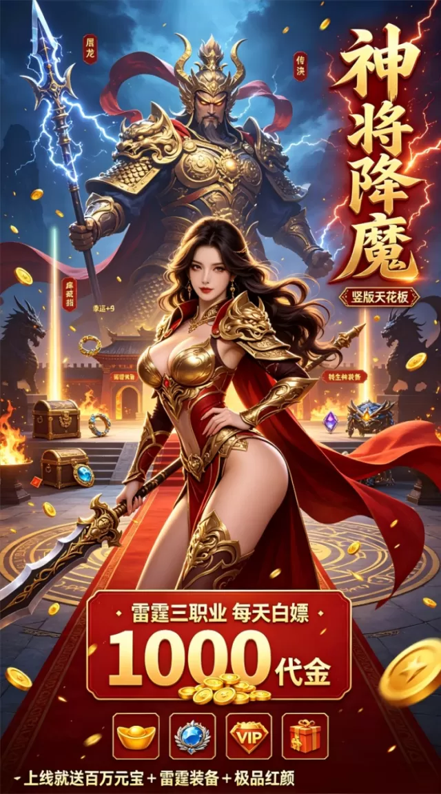 神将降魔（1折1000免费买断版）（竖屏传奇）游戏截图 5